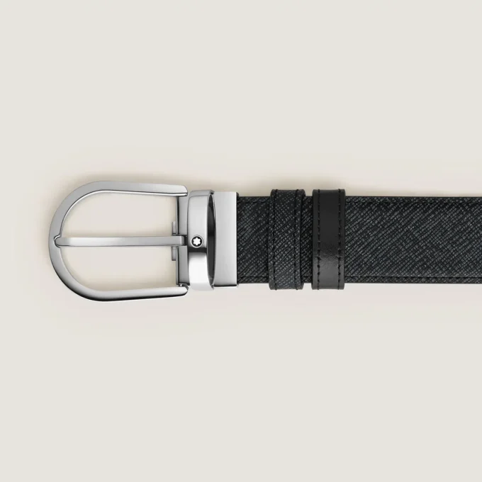 Cinto reversível Horseshoe 35 mm em couro Sartorial