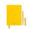 Conjunto com Rollerball PIX Amarelo e Caderno #146 Amarelo (pautado)