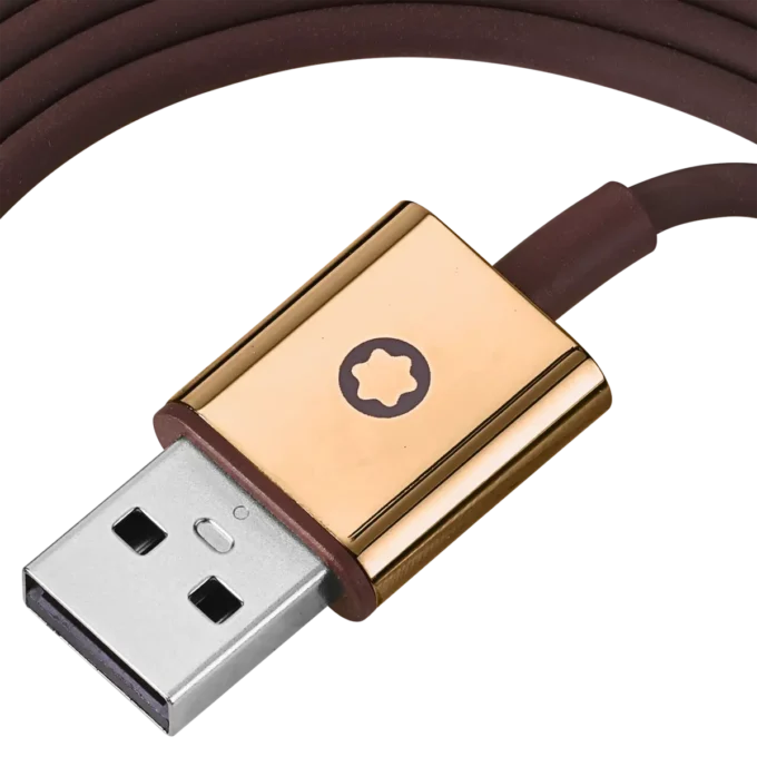 Conjunto de cabos castanhos para auscultadores Montblanc MB 01