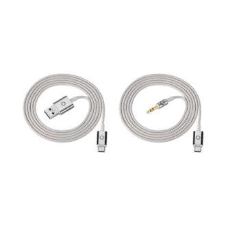 Conjunto de cabos cinzentos para auscultadores Montblanc MB 01