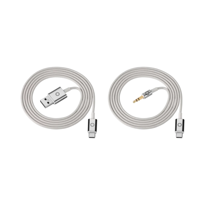 Conjunto de cabos cinzentos para auscultadores Montblanc MB 01