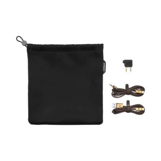 Conjunto de viagem castanho para os auscultadores Montblanc MB 01
