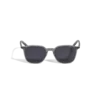 Óculos de sol com armação oval em acetato cinzento