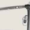 Óculos de sol com armação oval em acetato cinzento