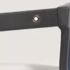 Óculos de sol quadrados com armação em acetato preto