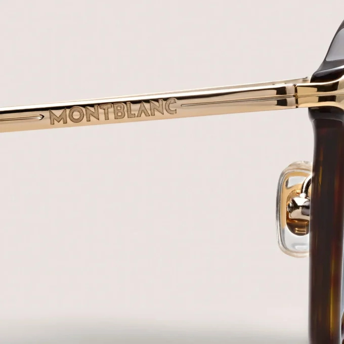 Óculos de sol redondos com armação em acetato Havana