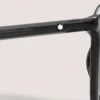 Óculos de sol redondos com armação em acetato injetado preto