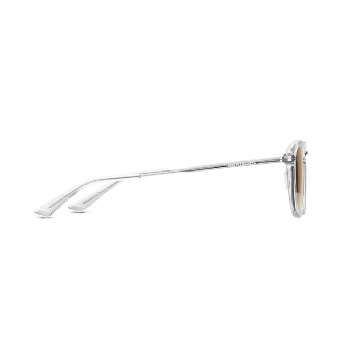 Óculos de sol redondos com armação injetada na cor cinza