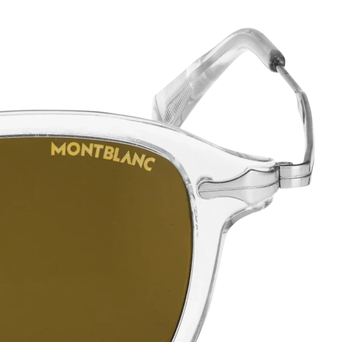 Óculos de sol redondos com armação injetada na cor cinza