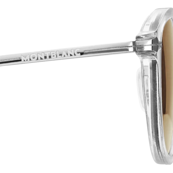 Óculos de sol redondos com armação injetada na cor cinza