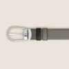 Fivela em forma de ferradura Média/preta Correia de couro reversível de 30 mm