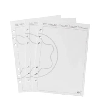 Folhas em branco grandes