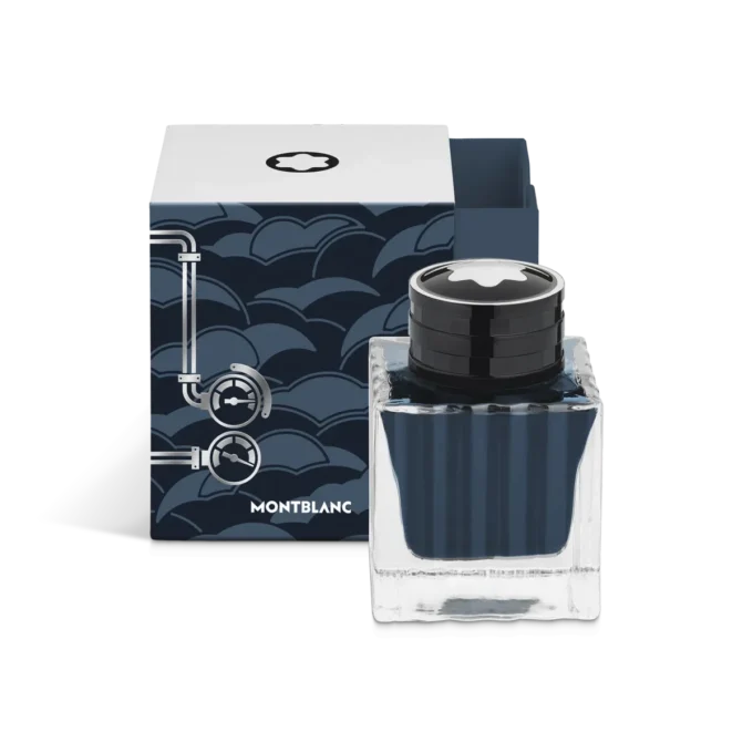 Frasco de tinta Meisterstück Around the World in 80 Days, Coal Blue – 50 ml