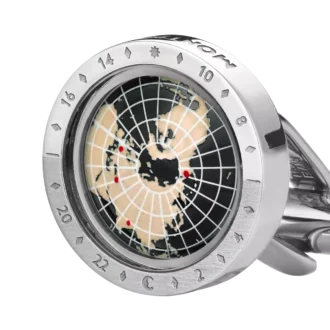 Montblanc 1858 Geosphere Botões de punho Preto