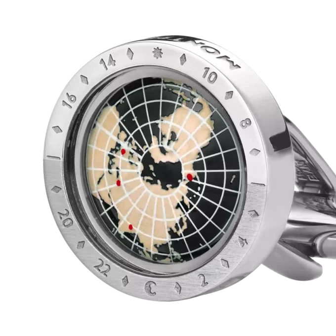 Montblanc 1858 Geosphere Botões de punho Preto