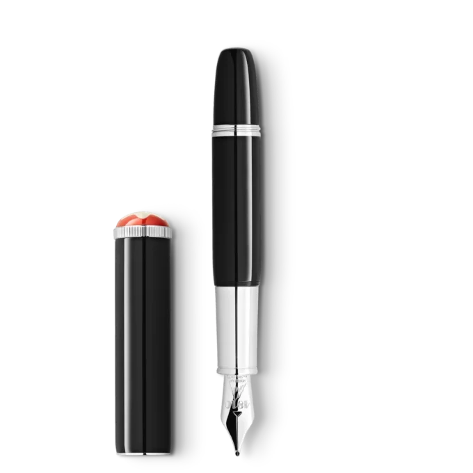 Caneta-tinteiro Montblanc Heritage Rouge et Noir «Baby» Edição Especial Preta F