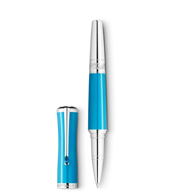 Montblanc Maria Callas Edição Especial Rollerball Turquesa