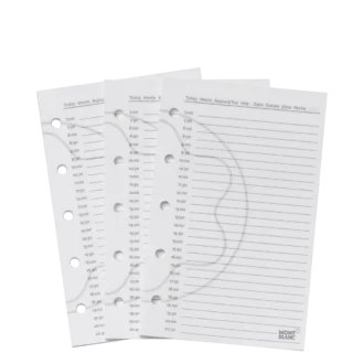 Páginas de planeamento diário de bolso