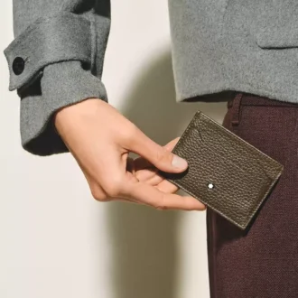 Porta-cartões em pele granulada 5cc