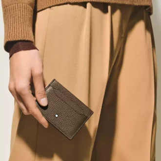 Porta-cartões em pele granulada 5cc