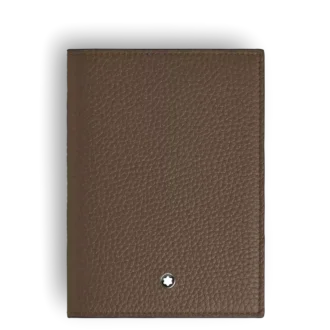 Porta-passaporte em pele granulada