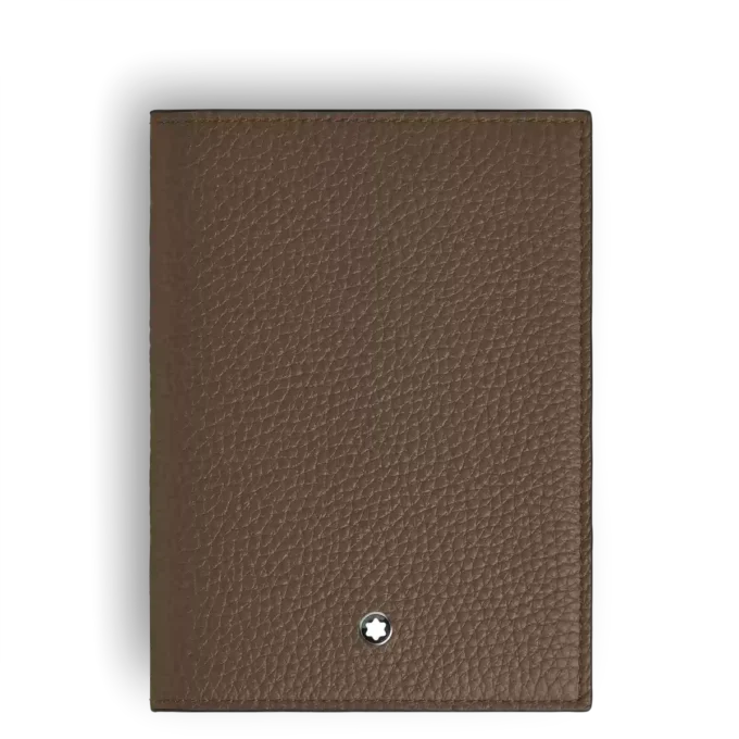 Porta-passaporte em pele granulada