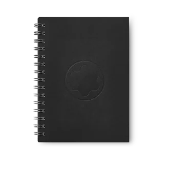 Recarga para caderno Envelope #146 pequena, preta – Calendário de 18 meses